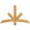 Ekena Millwork Alberta Rough Sawn Timber Gable Bracket, Western Red Cedar, 48"W x 30"H x 2"D x 4"F, 15/12 Pitch GBW048X30X0204ALB00RWR - alternate 1